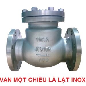 van một chiều lá lật inox