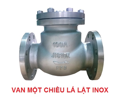 van một chiều lá lật inox